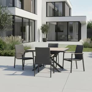 Kettler Tudor 4 Seat Dining Set with Stacking Chairs