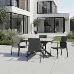 Kettler Tudor 4 Seat Dining Set with Stacking Chairs