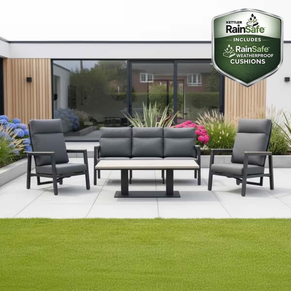 Kettler Tudor Lounge Set with 2 x Reclining Armchairs