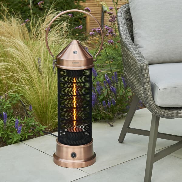 Kettler Kalos Copper Electric Lantern - Small 1500W
