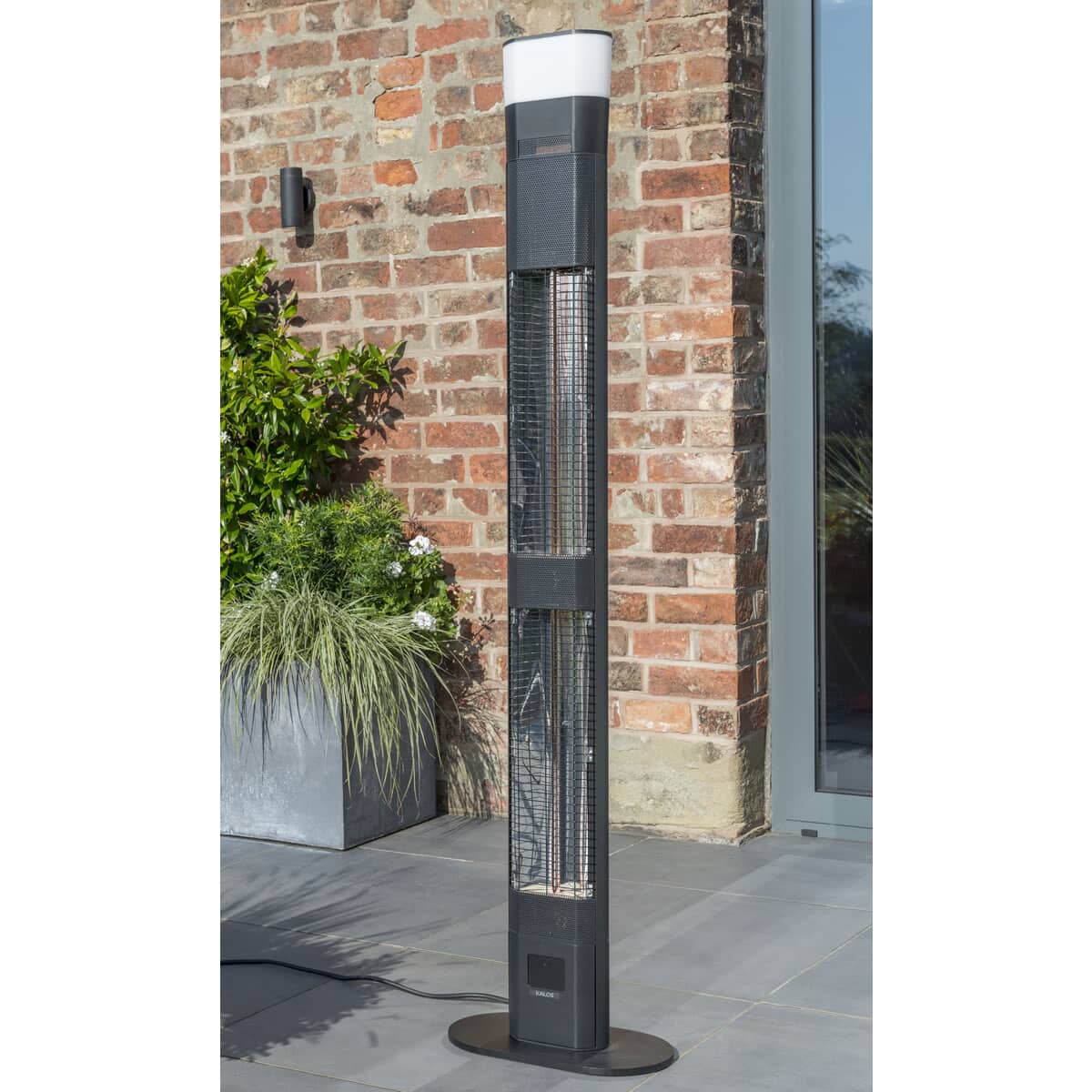 Kettler Kalos Ibiza - Large Floor Standing Heater 3000w with LED Lights and Bluetooth Speaker