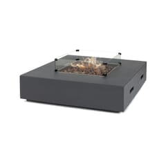 Kettler Kalos Universal Fire Pit - Coffee Table 105cm with Glass Surround Cover and Regulator ( 2021)