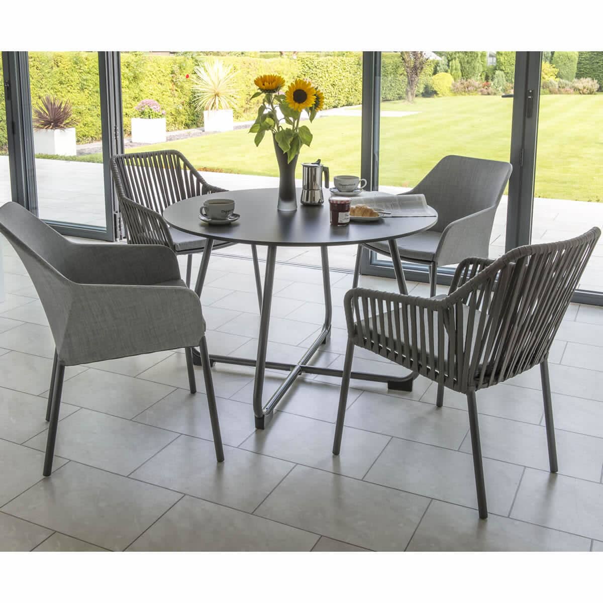 Kettler Manhattan 4 Seat Set Grey (KMANSET02) Garden Furniture World