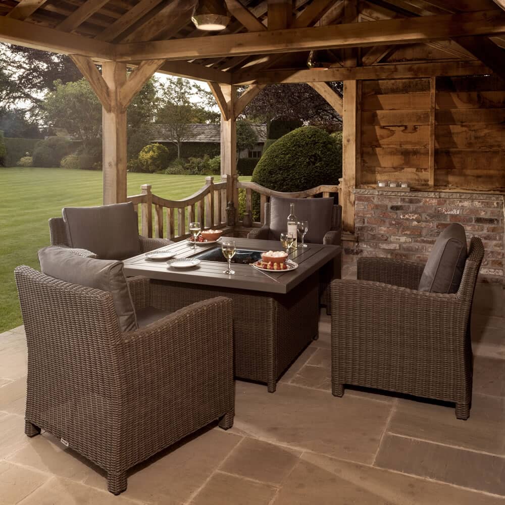 Kettler Palma Fire Pit Set Rattan - (KPALFR01) - Garden ...