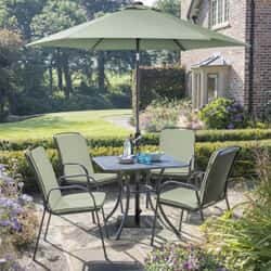 Kettler Savita 4 Seat Mesh Top Table Square Set