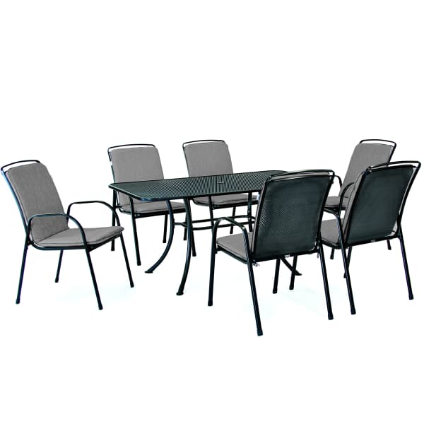 Kettler Savita 6 Seat Mesh Top Table Set