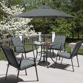 Kettler Siena - 4 Seat Square Mesh Table Garden Furniture Set