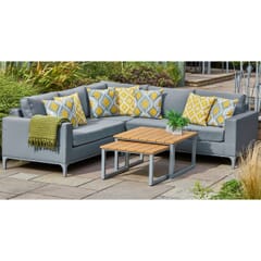 LG Outdoor Siena Advanced Texteline Modular Lounge Set with Nested Tables
