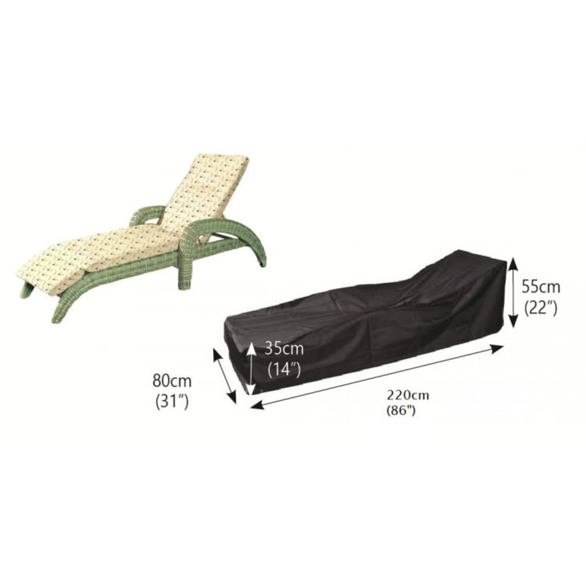 Bosmere Sunbed Cover (M640) Garden Furniture World