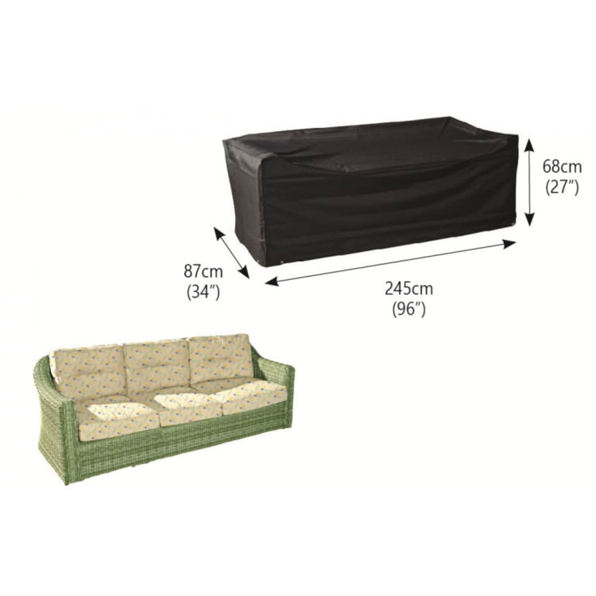 Bosmere 3 Seater Sofa Cover (M685) Garden Furniture World