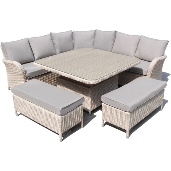 LG Outdoor Monaco Modular Curved Corner Sofa and Cushions - (MNCSET16 ...