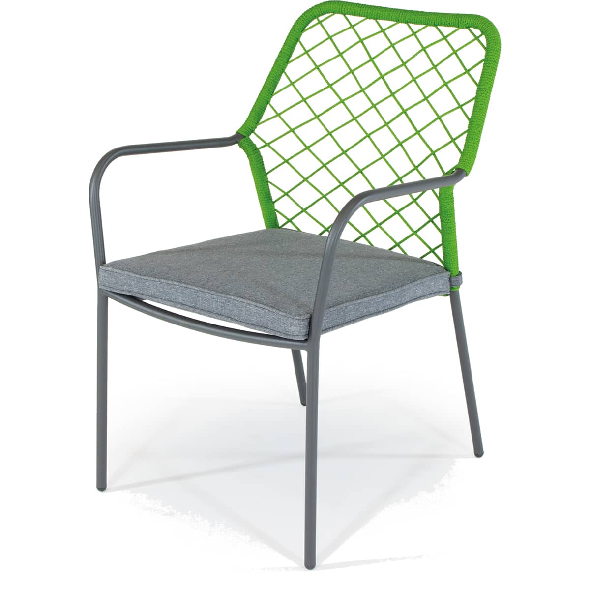 Kettler Menos Nimes Armchair Green with Grey Cushion (MNGF1020212