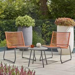 Kettler Menos Metro Lounge Duo Dining Set Orange