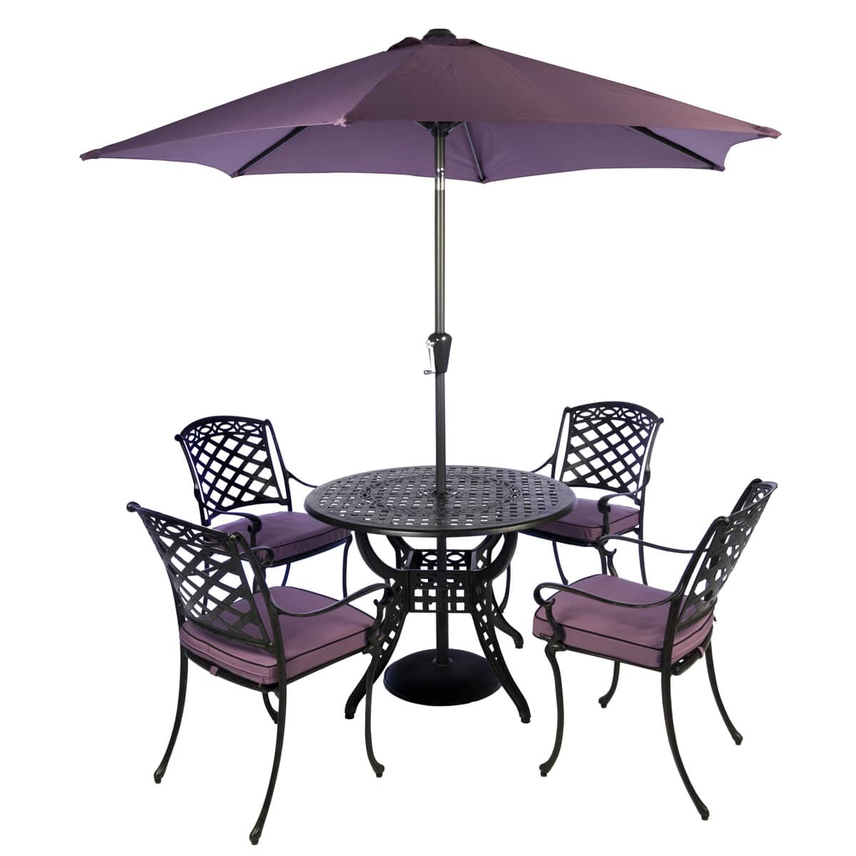 Norfolk Leisure 4 Seat Round Set (NLSET01) Garden Furniture World