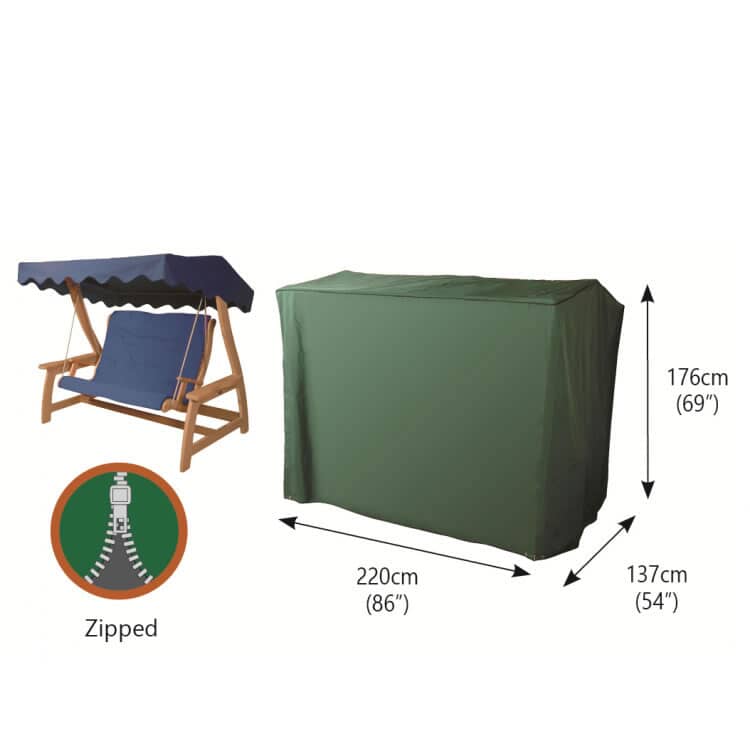 Bosmere Swing Seat Cover 3 Sear (P012) Garden Furniture World