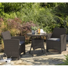 Kettler Palma 2 Seater Dining Set Rattan - New 2020 - (PAL2SEATDINSETRA