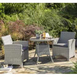 Kettler Palma Dining Set - Whitewash 2 Seater