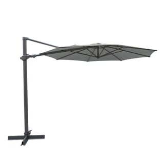 Kettler Aura 3.0m Round Slate Canopy Cantilever Parasol Vertical Tilt Only with Night Cover