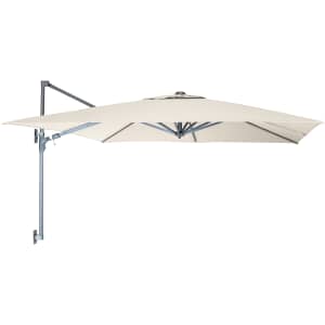 Kettler Wall Mounted Free Arm Parasol  2.5m Square - Grey Frame/Natural Canopy with Fixing Brackets