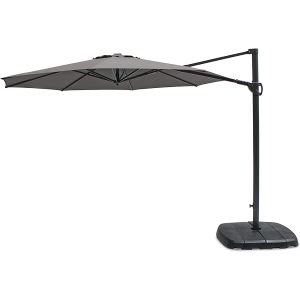 Kettler 3.0m Round Free Arm Parasol Grey Frame/Grey Taupe Canopy