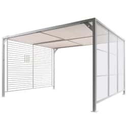 Kettler Panalsol Deluxe Aluminium (with LED Solar Lights) 3 x 3.5m White