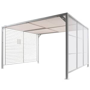 Kettler Panalsol Deluxe Aluminium (with LED Solar Lights) 3 x 3.5m White