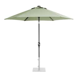 Kettler 2.5m Wind Up Parasol with tilt - Grey frame and Sage Canopy