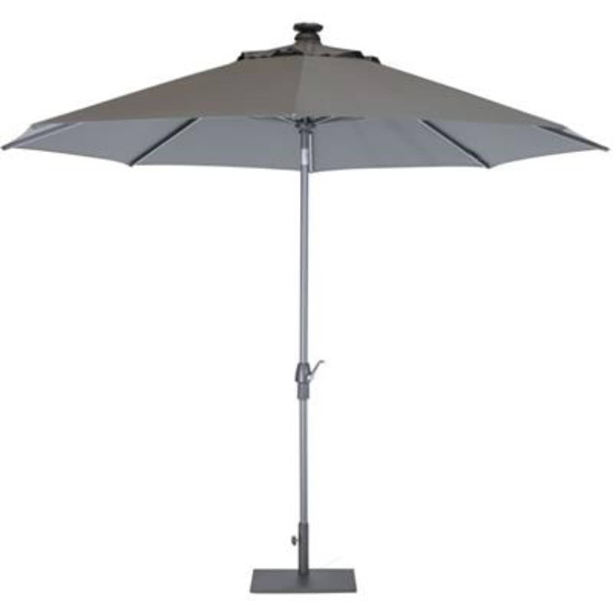 Kettler 3.0m Wind Up Parasol with tilt - Grey Frame and Taupe Canopy