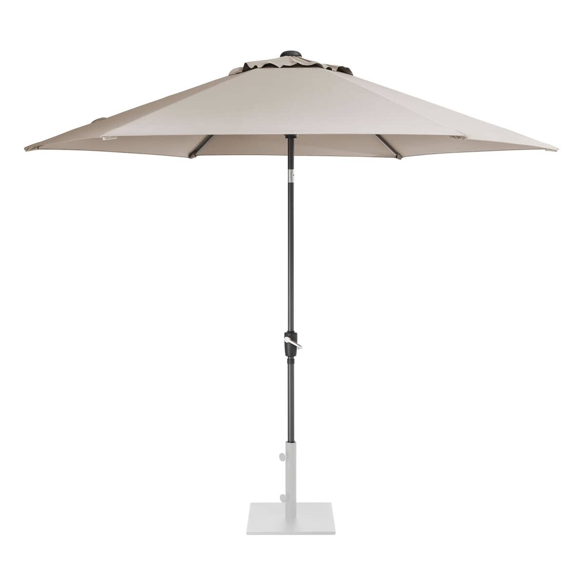Kettler 3.0m Wind Up Parasol with tilt - Grey frame and Stone Canopy