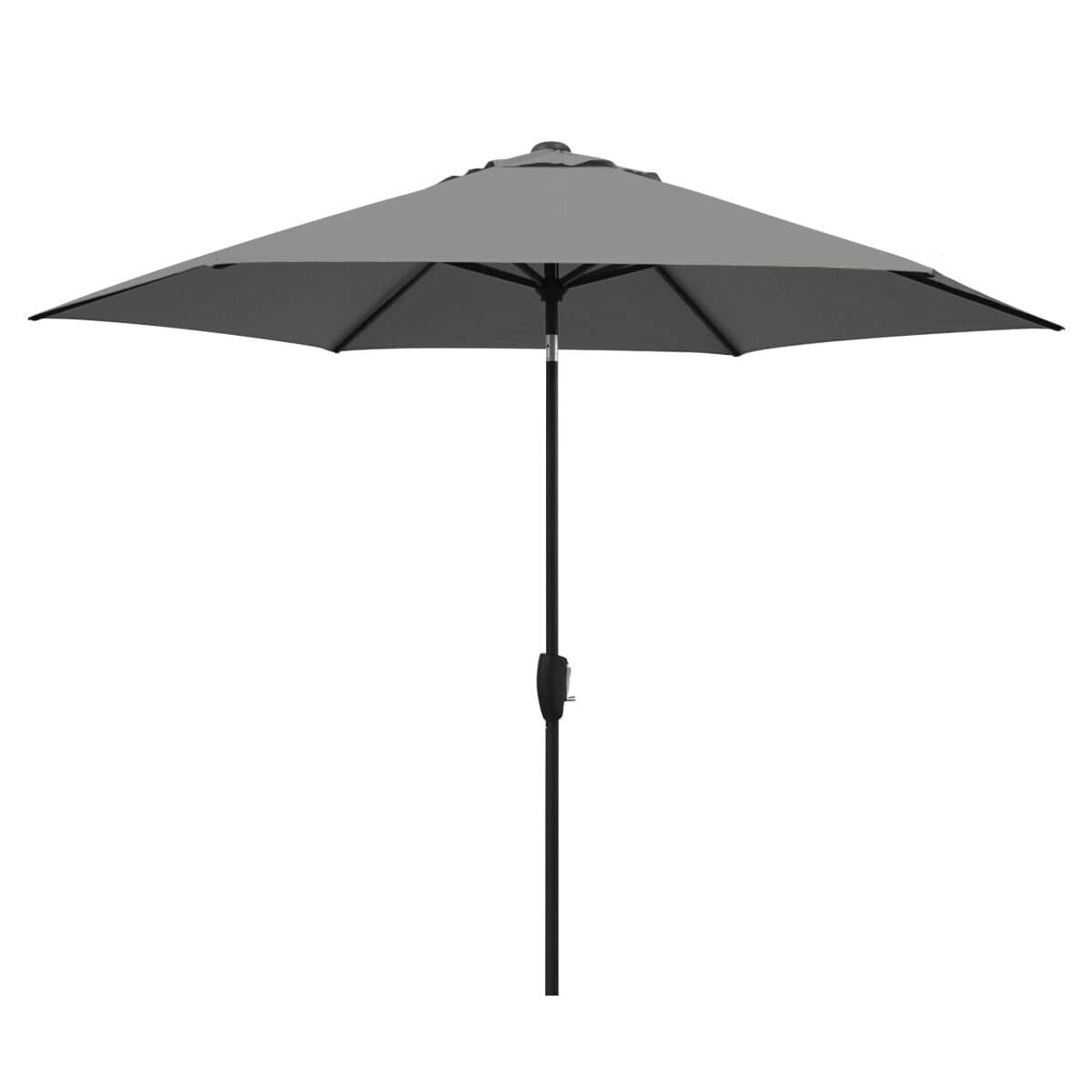 Kettler 3.0M Wind-Up Slate Canopy Parasol With Auto Tilt  Night Cover - Grey Frame
