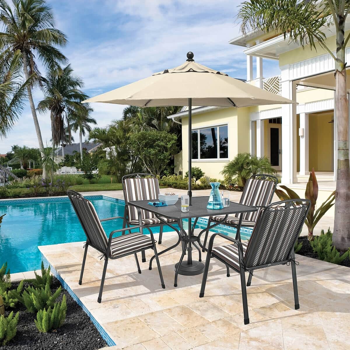 Royal Garden Savoy 4 Seat Square Set (SAV11SET07) Garden Furniture World