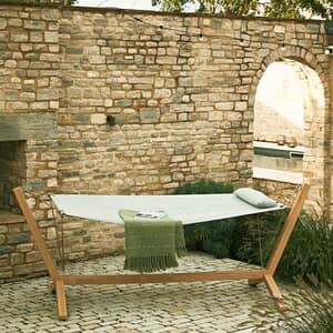 LG Outdoor Sanctuary Wood-Effect Hammock