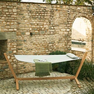 LG Outdoor Sanctuary Wood-Effect Hammock