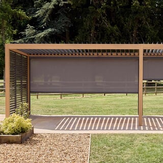 LG Outdoor Sanctuary Gazebo 4m Texteline Side Wall