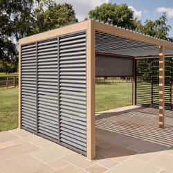 LG Outdoor Sanctuary 3m Slatted Side Wall