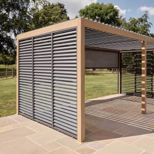 LG Outdoor Sanctuary 3m Slatted Side Wall