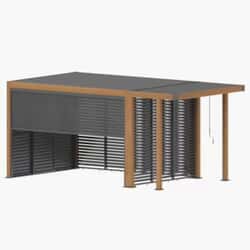 LG Outdoor Sanctuary 3 x 4m Gazebo Pergola with attached BBQ Pergola