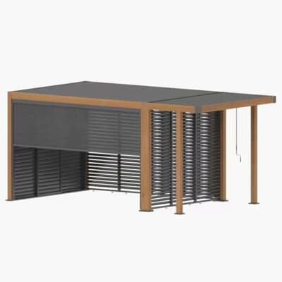 LG Outdoor Sanctuary 3 x 4m Gazebo Pergola with attached BBQ Pergola