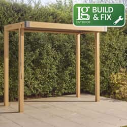 LG Outdoor Sanctuary 1.5m x 3m BBQ Gazebo Pergola Including Building and Fixing Down Service