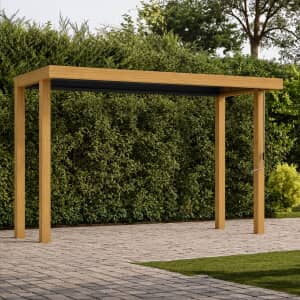 LG Outdoor Sanctuary 1.5m x 4m BBQ Gazebo Pergola In Oak