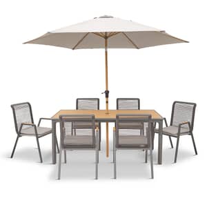 LG Outdoor Sanctuary 6 Seat Dining Set ( No Parasol And Base)