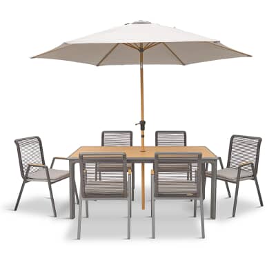 LG Outdoor Sanctuary 6 Seat Dining Set ( No Parasol And Base)