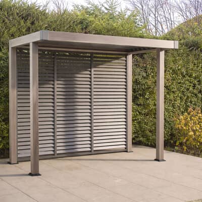 LG Outdoor Sanctuary 1.5m x 3m BBQ Gazebo Pergola with Slatted Wall - Birch