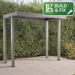 LG Outdoor Sanctuary 1.5m x 3m BBQ Gazebo Pergola Including Building and Fixing Down Service - Birch