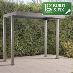 LG Outdoor Sanctuary 1.5m x 3m BBQ Gazebo Pergola Including Building and Fixing Down Service - Birch