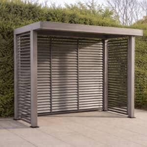 LG Outdoor Sanctuary 1.5m x 3m BBQ Gazebo Pergola Slatted Wall and Side Panels - Birch