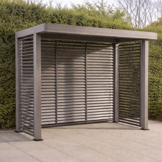 LG Outdoor Sanctuary 1.5m x 3m BBQ Gazebo Pergola Slatted Wall and Side Panels - Birch