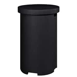 Happy Cocooning Side Table and Bottle Enclosure Round Black