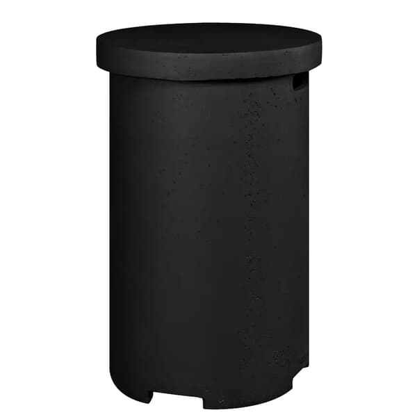 Happy Cocooning Side Table and Bottle Enclosure Round Black