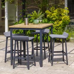 LG Outdoor Stockholm 4 Seat Square Bar Set